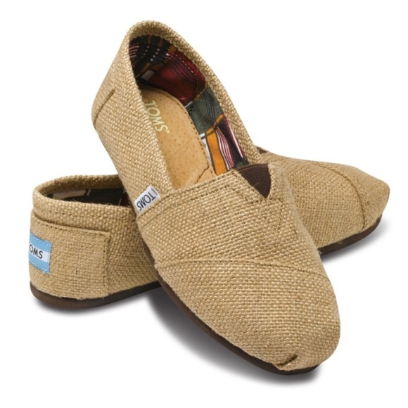 Toms Shoes - Toms Classic Tan Durable Woven Burlap Genuine